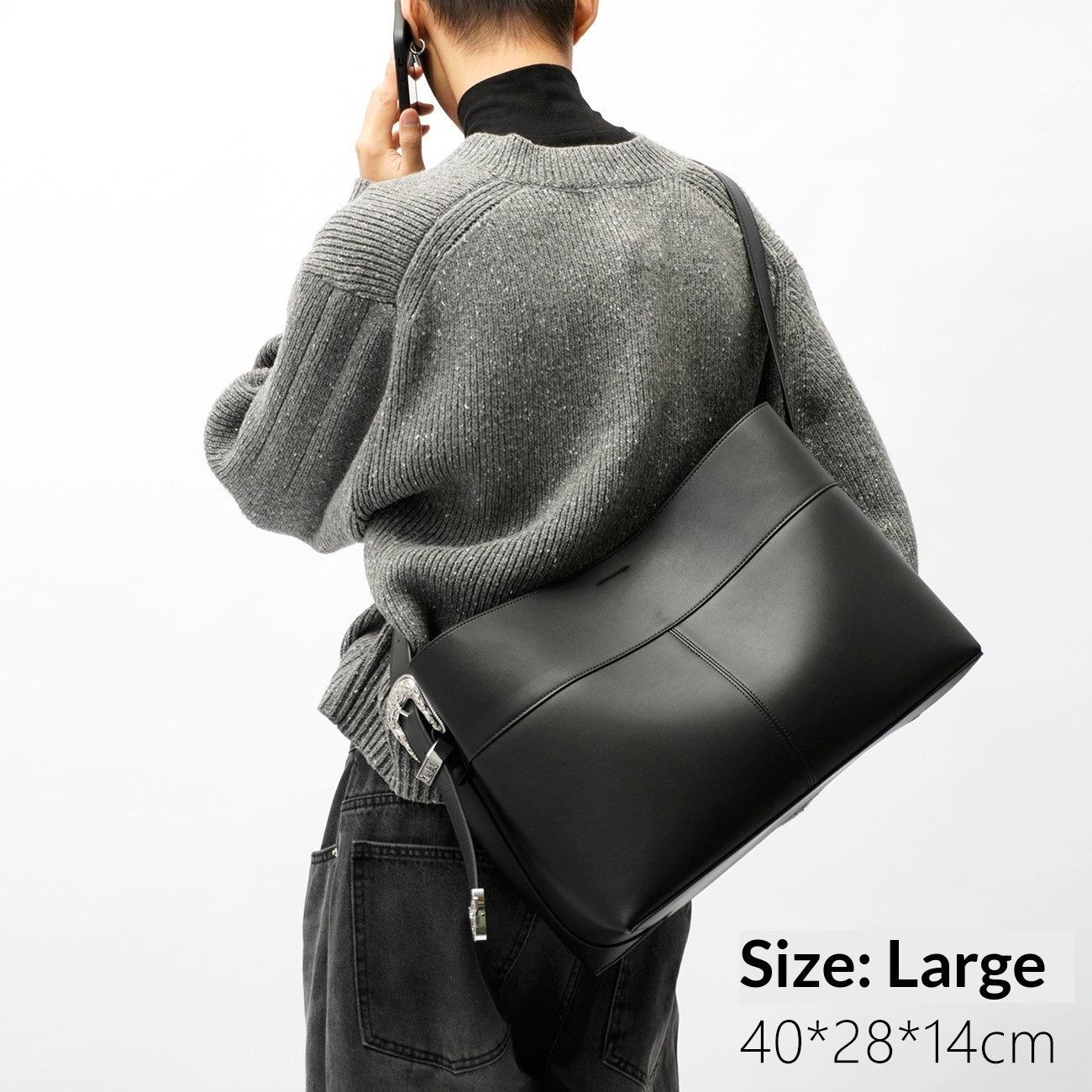 Large Silver Bag